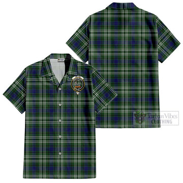 Blyth Tartan Cotton Hawaiian Shirt with Family Crest - Tartan Vibes Clothing