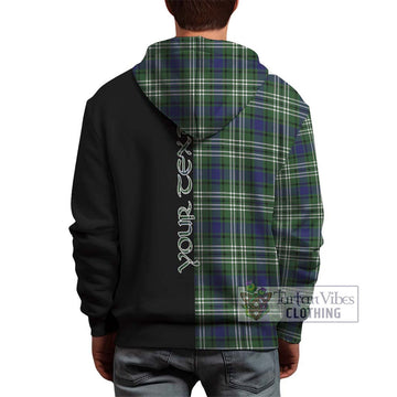 Blyth Tartan Hoodie with Family Crest and Half Of Me Style - Tartan Vibes Clothing