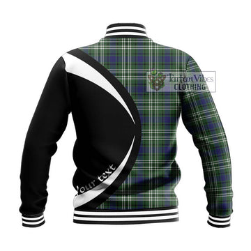 Blyth Tartan Baseball Jacket with Family Crest Circle Style - Tartan Vibes Clothing