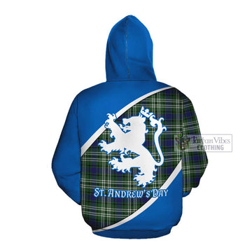 Blyth Family Crest Tartan Cotton Hoodie Celebrate Saint Andrew's Day in Style Pullover Hoodie - Tartan Vibes Clothing