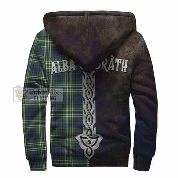 Blyth Tartan Family Crest Sherpa Hoodie Alba Gu Brath Be Brave Lion Ancient Style - Tartan Vibes Clothing
