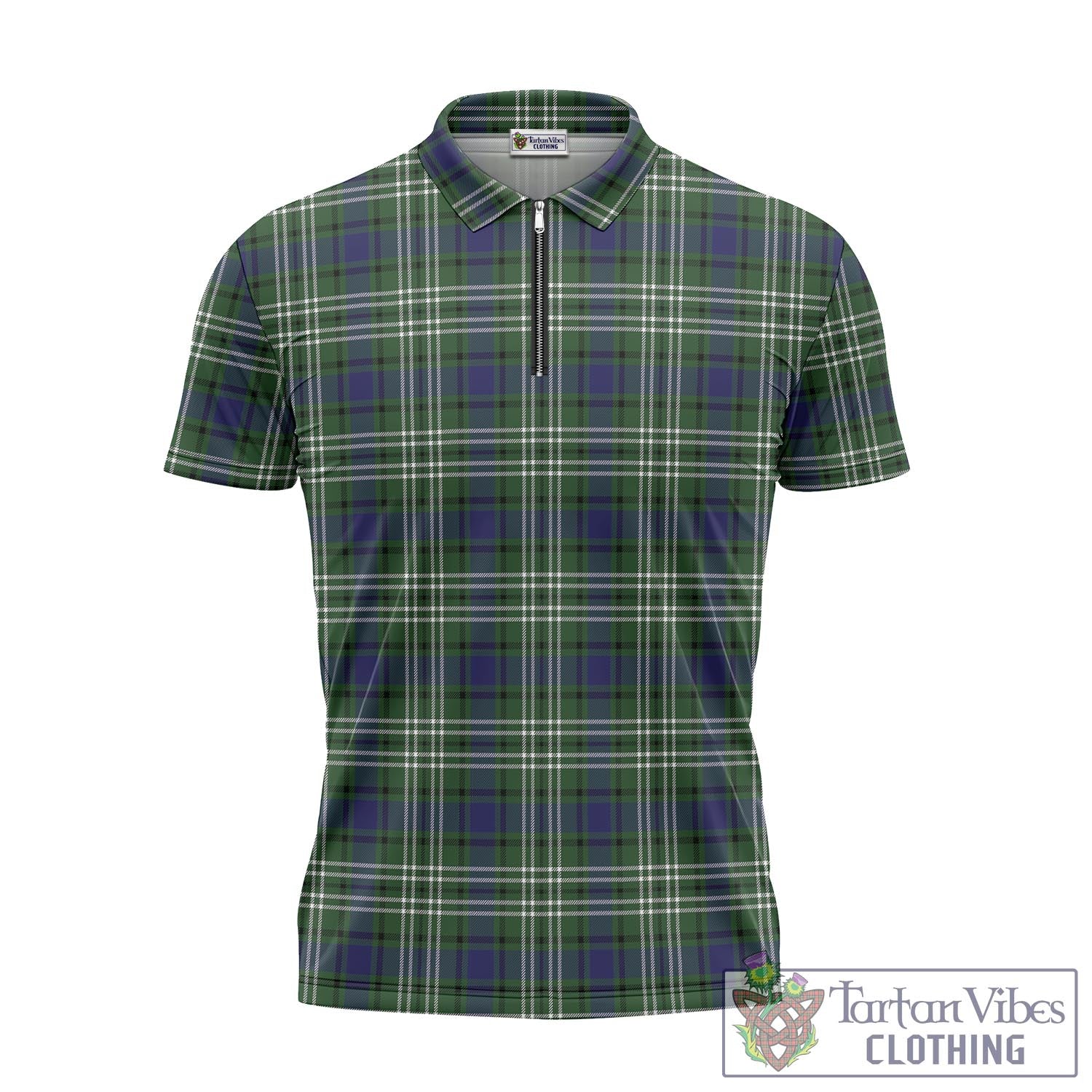 Blyth Tartan Zipper Polo Shirt - Tartan Vibes Clothing