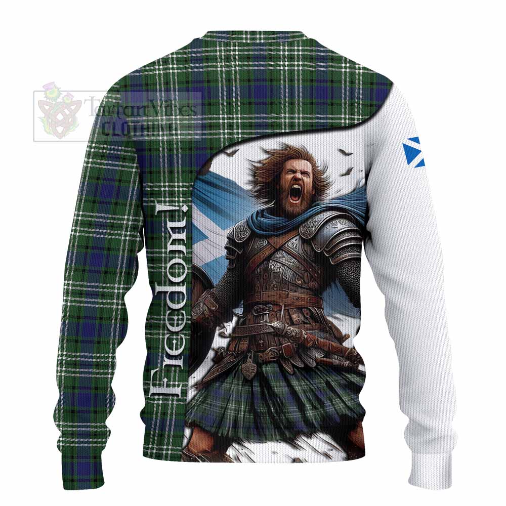 Blyth Crest Tartan Knitted Sweater Inspired by the Freedom of Scottish Warrior - Tartan Vibes Clothing