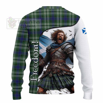 Blyth Crest Tartan Knitted Sweater Inspired by the Freedom of Scottish Warrior - Tartan Vibes Clothing