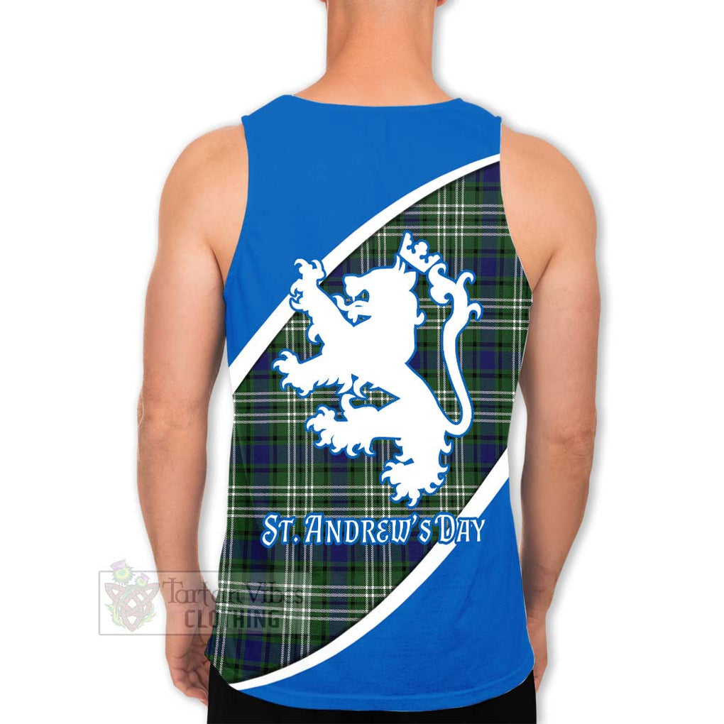 Tartan Vibes Clothing Blyth Family Crest Tartan Men's Tank Top Celebrate Saint Andrew's Day in Style