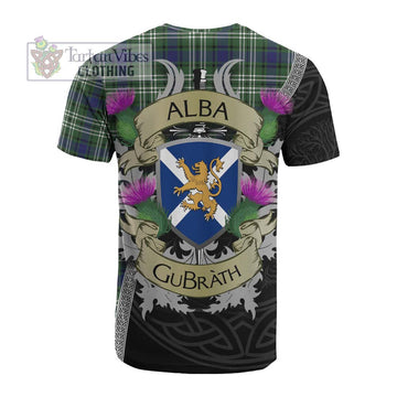 Blyth Tartan Family Crest Cotton T-shirt Lion Rampant Royal Thistle Shield Celtic Inspired - Tartan Vibes Clothing