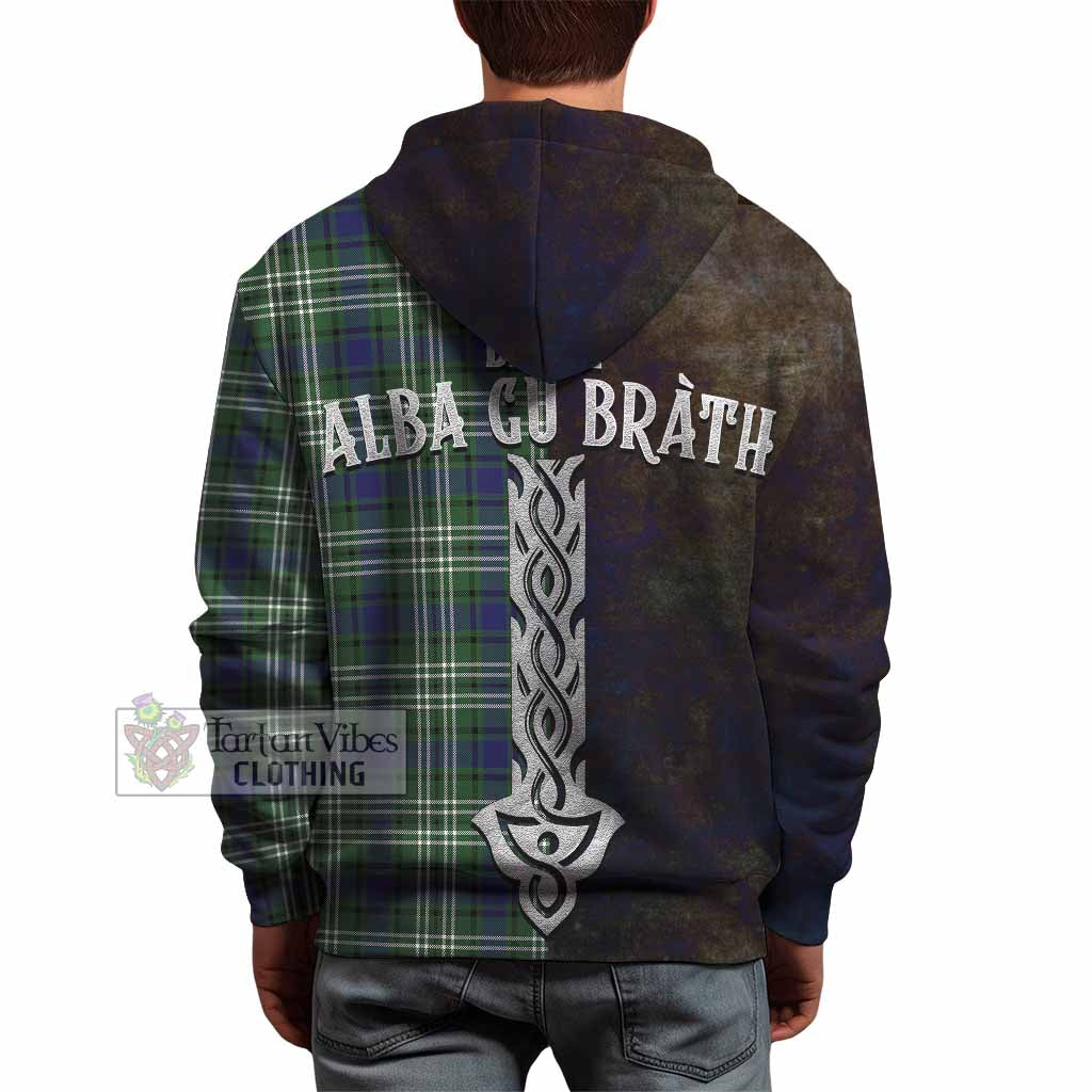 Blyth Tartan Family Crest Hoodie Alba Gu Brath Be Brave Lion Ancient Style - Tartan Vibes Clothing