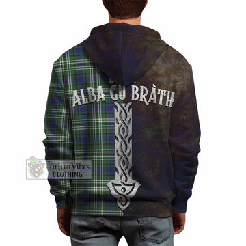 Blyth Tartan Family Crest Hoodie Alba Gu Brath Be Brave Lion Ancient Style - Tartan Vibes Clothing