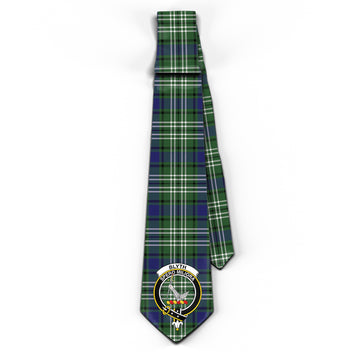 Blyth Tartan Classic Necktie with Family Crest