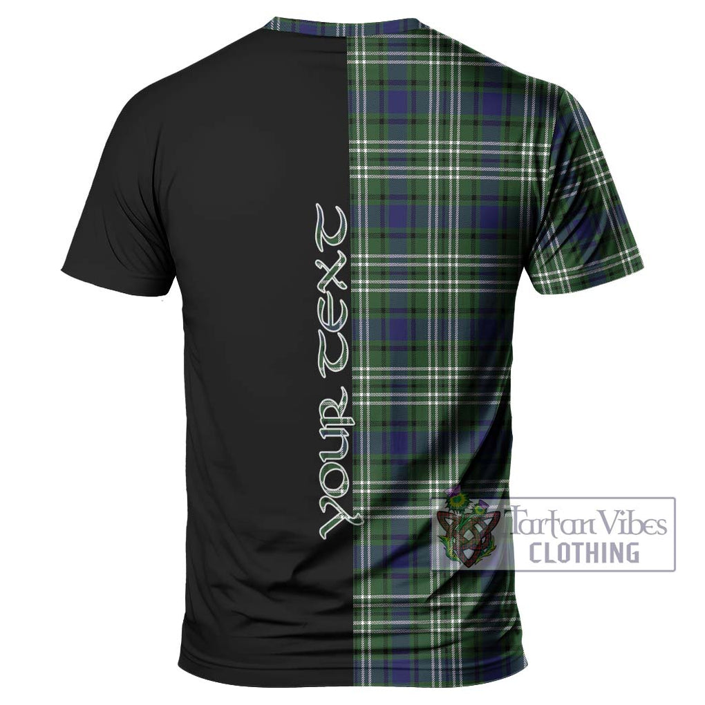 Blyth Tartan T-Shirt with Family Crest and Half Of Me Style - Tartan Vibes Clothing