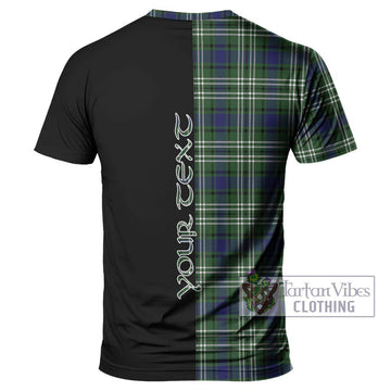 Blyth Tartan T-Shirt with Family Crest and Half Of Me Style - Tartan Vibes Clothing