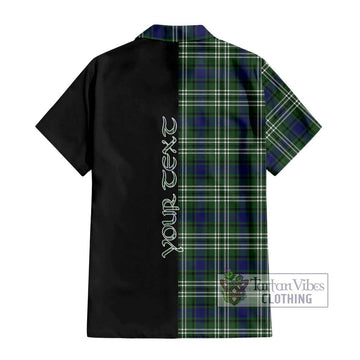 Blyth Tartan Hawaiian Shirt with Family Crest and Half Of Me Style - Tartan Vibes Clothing