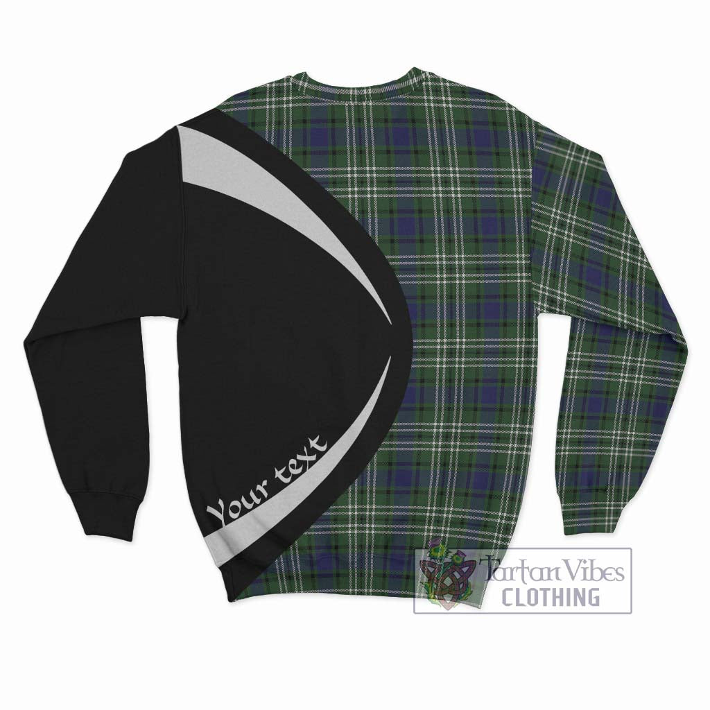 Blyth Tartan Sweatshirt with Family Crest Circle Style - Tartan Vibes Clothing