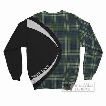 Blyth Tartan Sweatshirt with Family Crest Circle Style - Tartan Vibes Clothing
