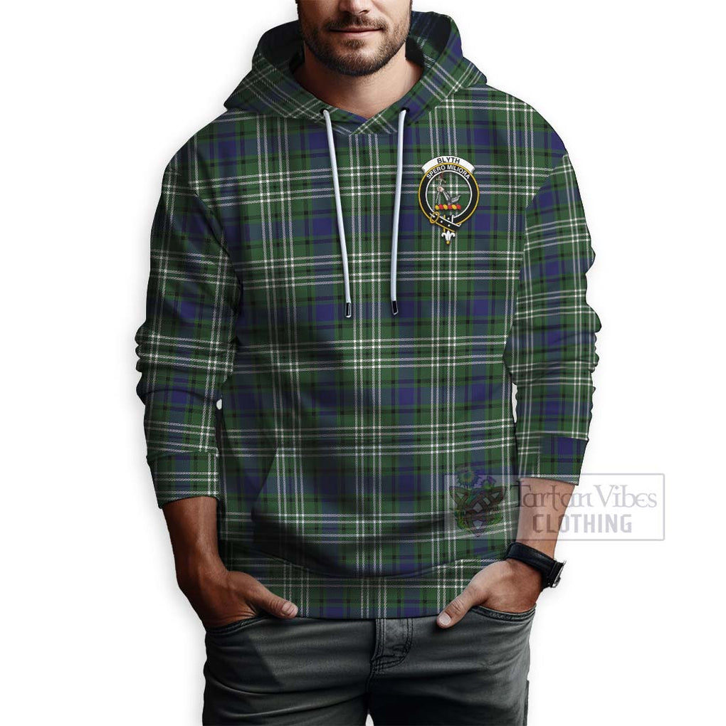 Blyth Tartan Hoodie with Family Crest Celtic Skull Style - Tartan Vibes Clothing