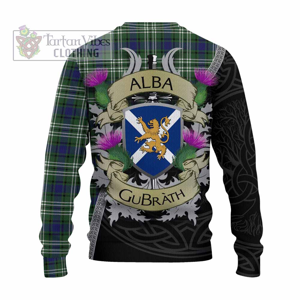 Blyth Tartan Family Crest Knitted Sweater Lion Rampant Royal Thistle Shield Celtic Inspired - Tartan Vibes Clothing