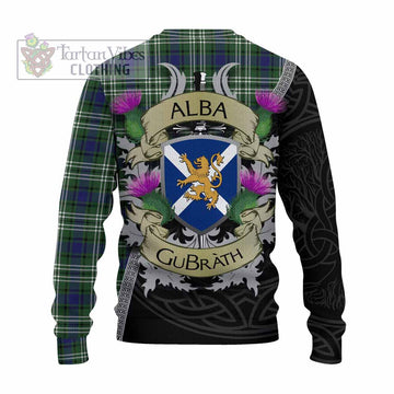 Blyth Tartan Family Crest Knitted Sweater Lion Rampant Royal Thistle Shield Celtic Inspired - Tartan Vibes Clothing