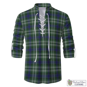 Blyth Tartan Men's Scottish Traditional Jacobite Ghillie Kilt Shirt - Tartan Vibes Clothing