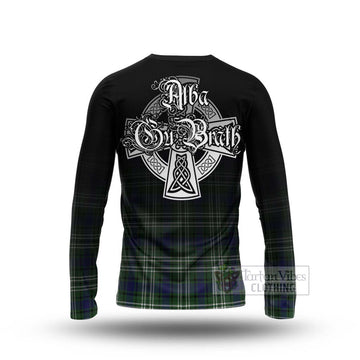 Tartan Vibes Clothing Blyth Tartan Long Sleeve T-Shirt Featuring Alba Gu Brath Family Crest Celtic Inspired