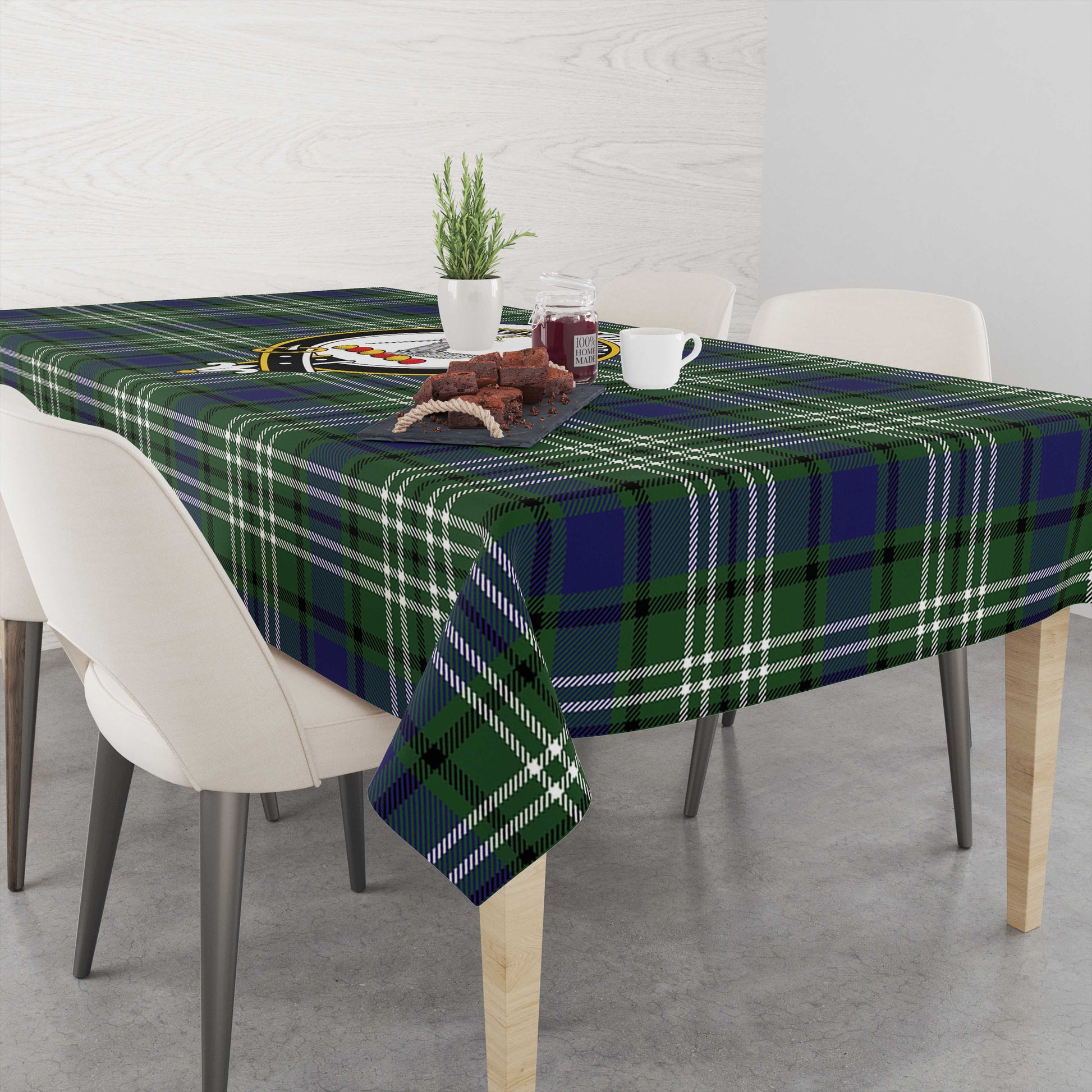 Blyth Tartan Tablecloth with Family Crest M 39.4"x59"(100x150cm) - Tartan Vibes Clothing