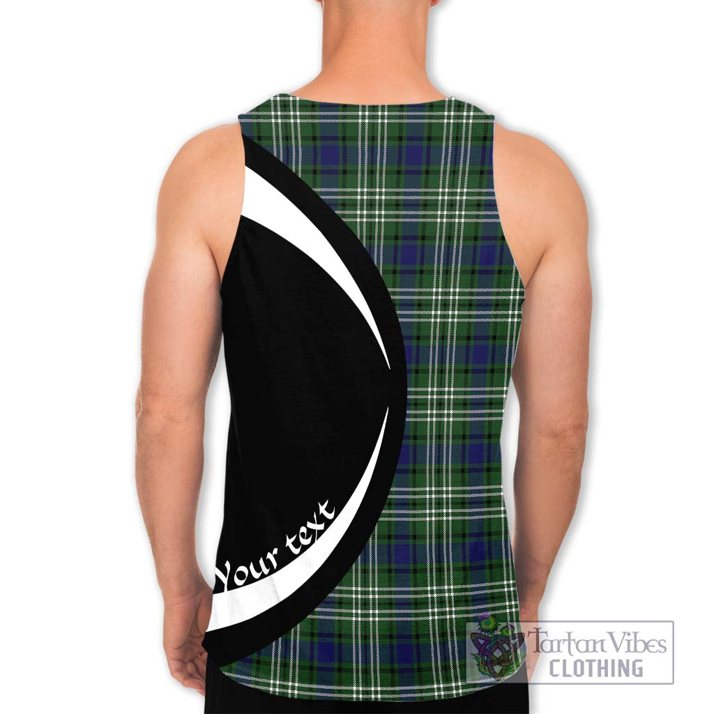 Blyth Tartan Men's Tank Top with Family Crest Circle Style - Tartan Vibes Clothing