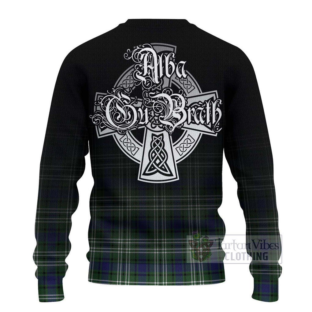 Blyth Tartan Ugly Sweater Featuring Alba Gu Brath Family Crest Celtic Inspired - Tartan Vibes Clothing