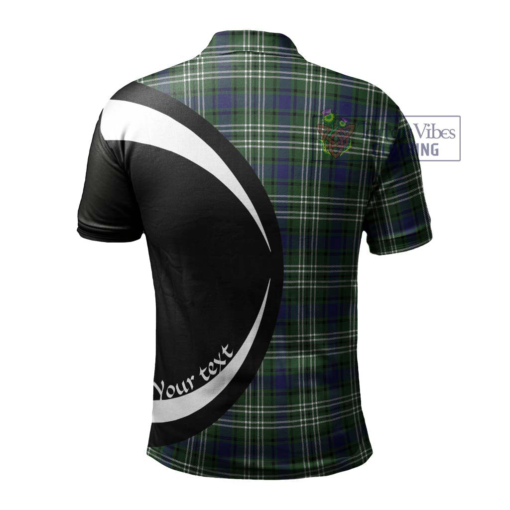 Blyth Tartan Men's Polo Shirt with Family Crest Circle Style - Tartan Vibes Clothing