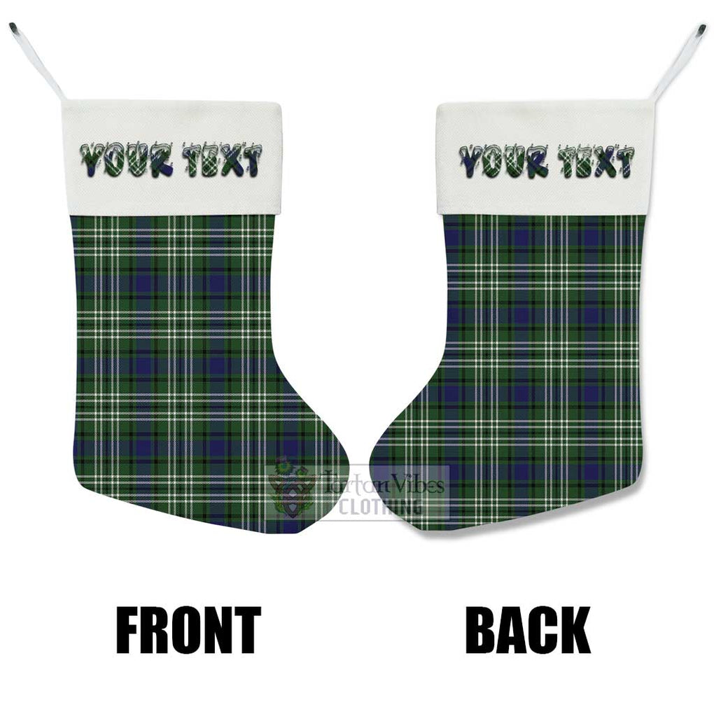 Tartan Vibes Clothing Blyth Tartan Christmas Stocking with Personalized Text