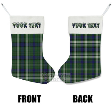 Blyth Tartan Christmas Stocking with Personalized Text