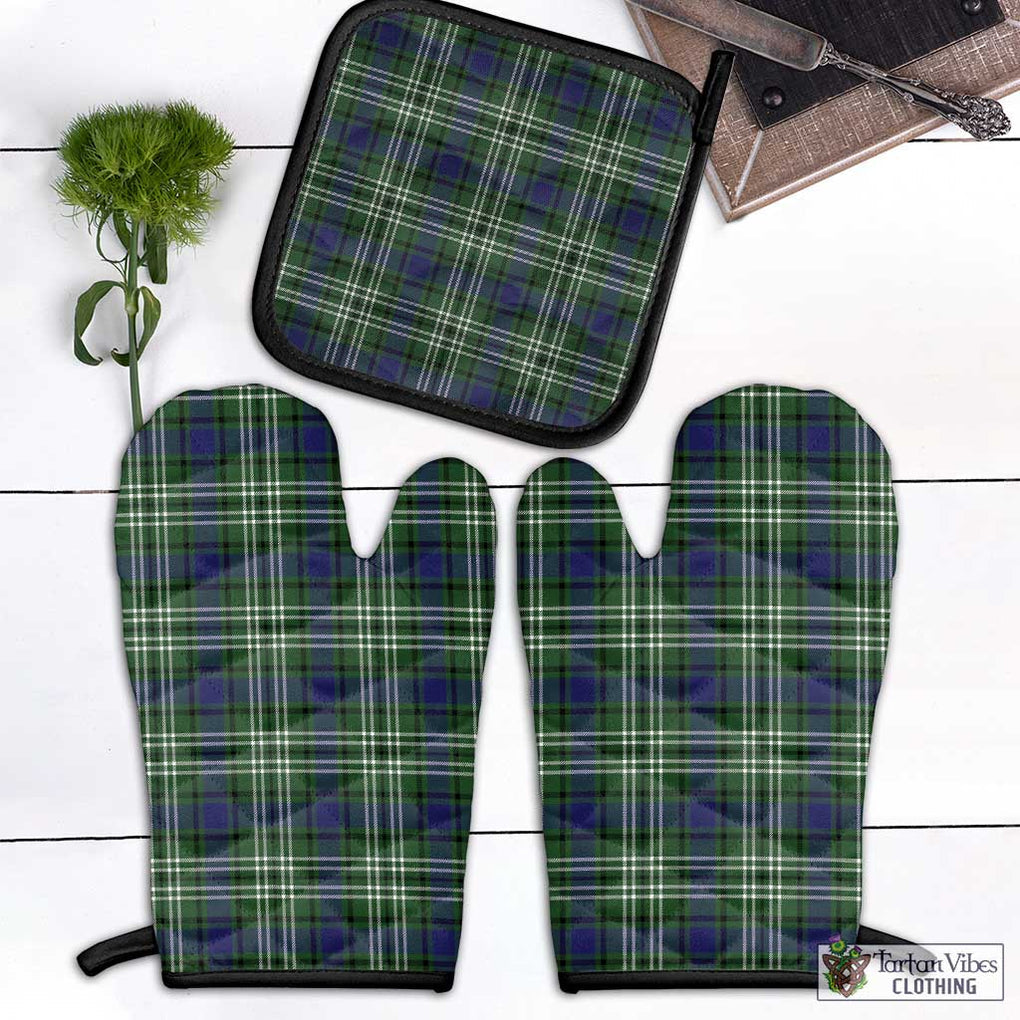 Blyth Tartan Combo Oven Mitt & Pot-Holder Combo 1 Oven Mitt & 1 Pot-Holder Black - Tartan Vibes Clothing