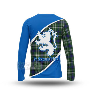Tartan Vibes Clothing Blyth Family Crest Tartan Long Sleeve T-Shirt Celebrate Saint Andrew's Day in Style