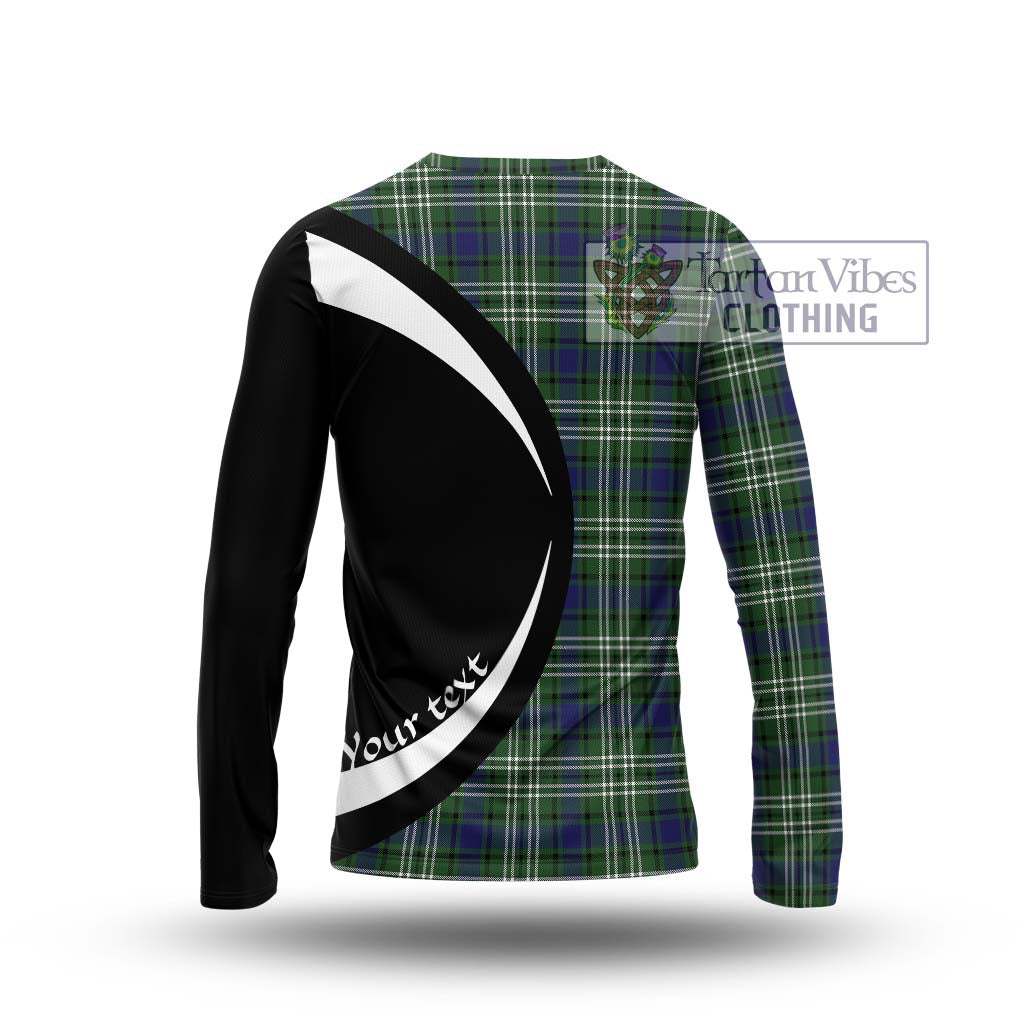 Blyth Tartan Long Sleeve T-Shirt with Family Crest Circle Style - Tartan Vibes Clothing