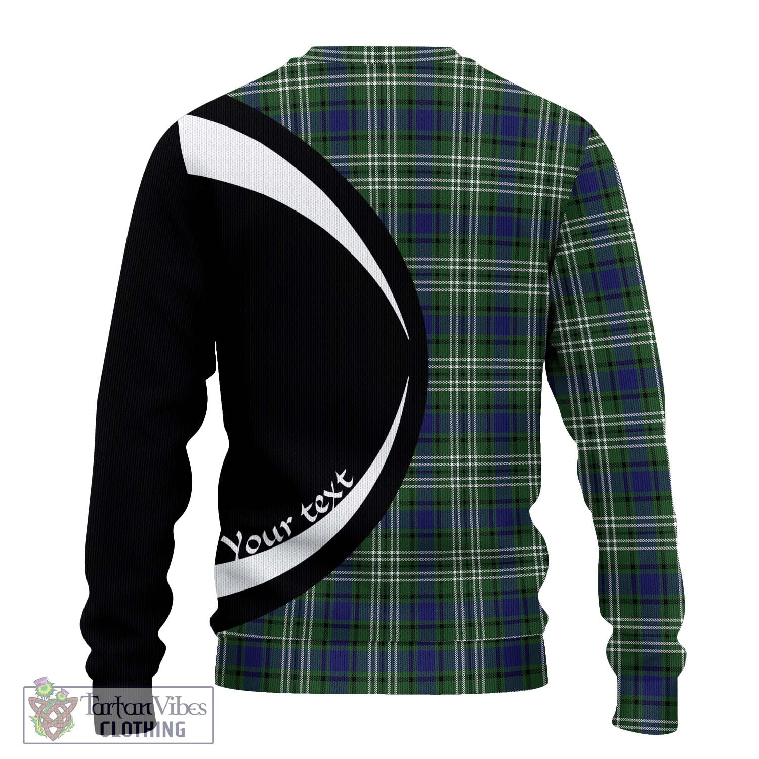 Blyth Tartan Ugly Sweater with Family Crest Circle Style - Tartan Vibes Clothing