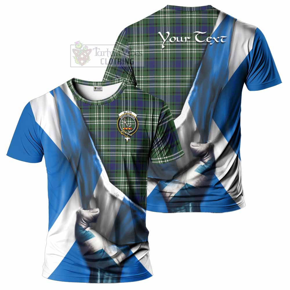 Blyth Tartan T-Shirt with Family Crest Scotland Patriotic Style - Tartan Vibes Clothing