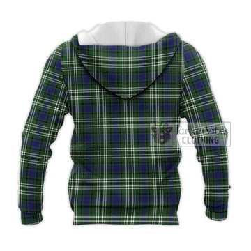 Blyth Tartan Knitted Hoodie with Family Crest DNA In Me Style - Tartan Vibes Clothing
