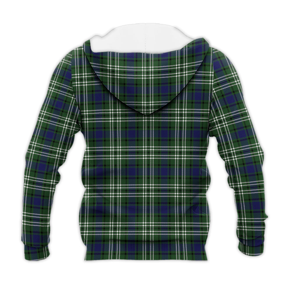 Blyth Tartan Knitted Hoodie with Family Crest - Tartan Vibes Clothing
