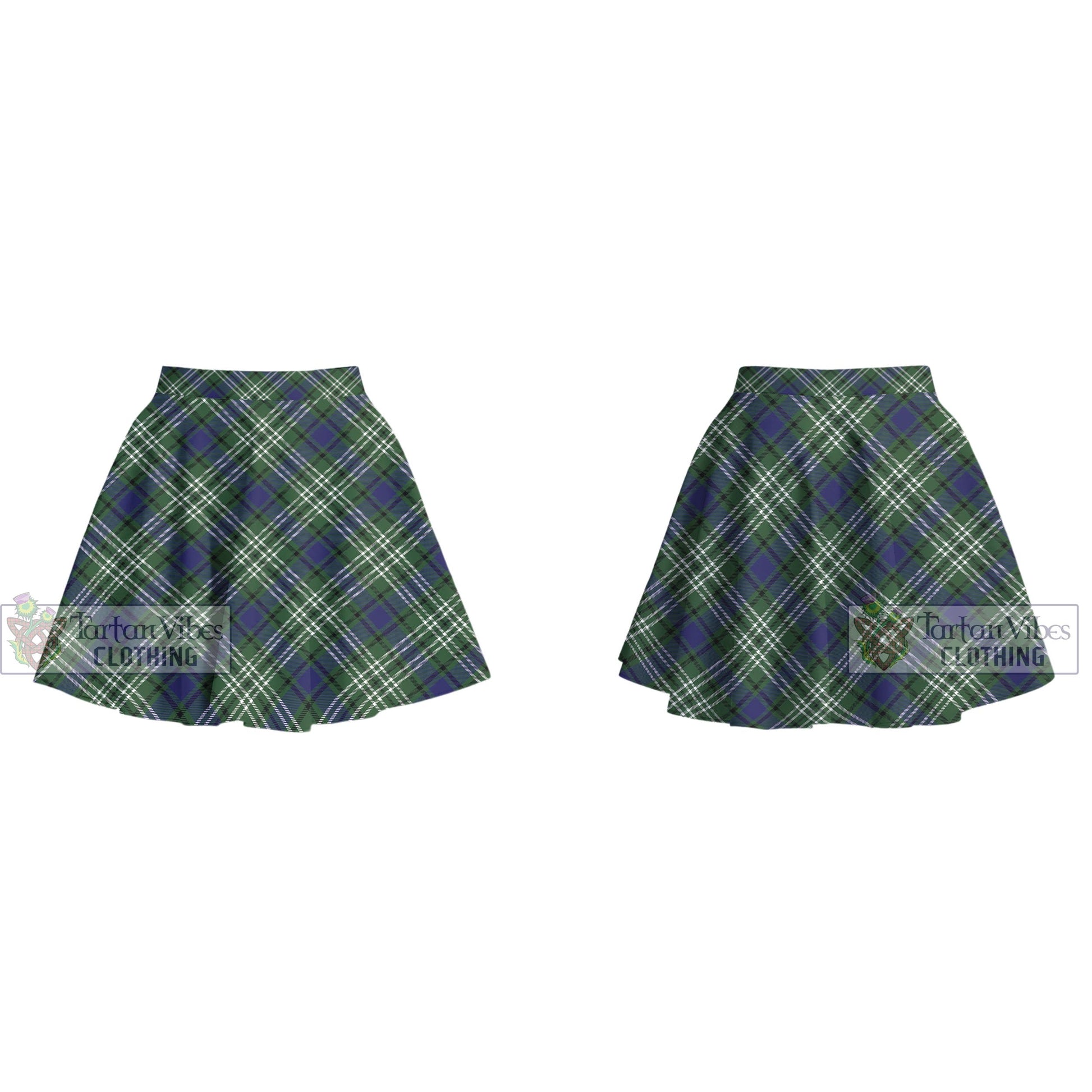 Tartan Vibes Clothing Blyth Tartan Women's Plated Mini Skirt