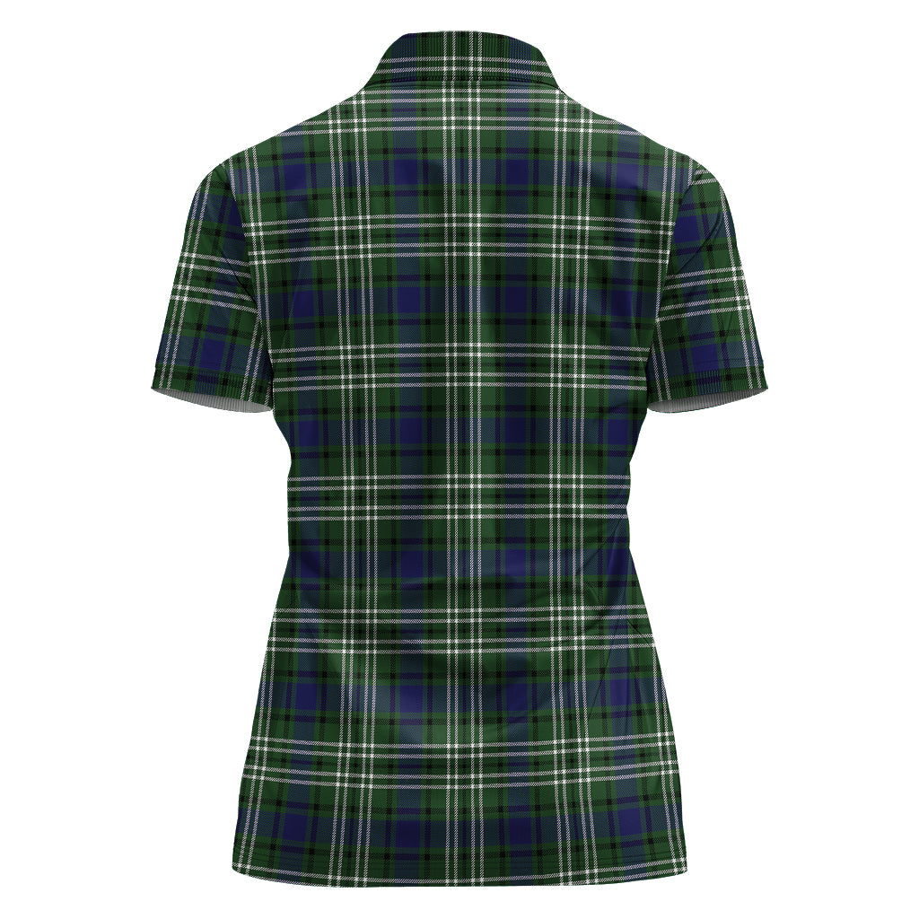 Blyth Tartan Polo Shirt with Family Crest For Women - Tartanvibesclothing
