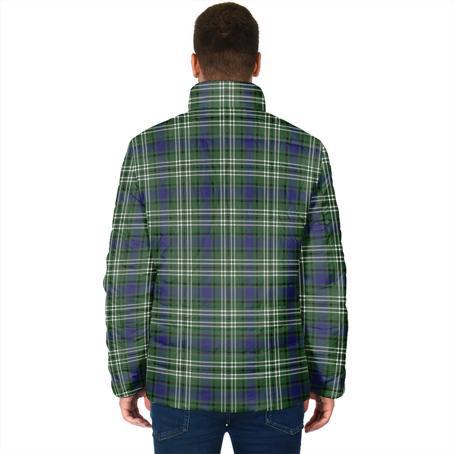 Blyth Tartan Padded Jacket with Family Crest - Tartan Vibes Clothing