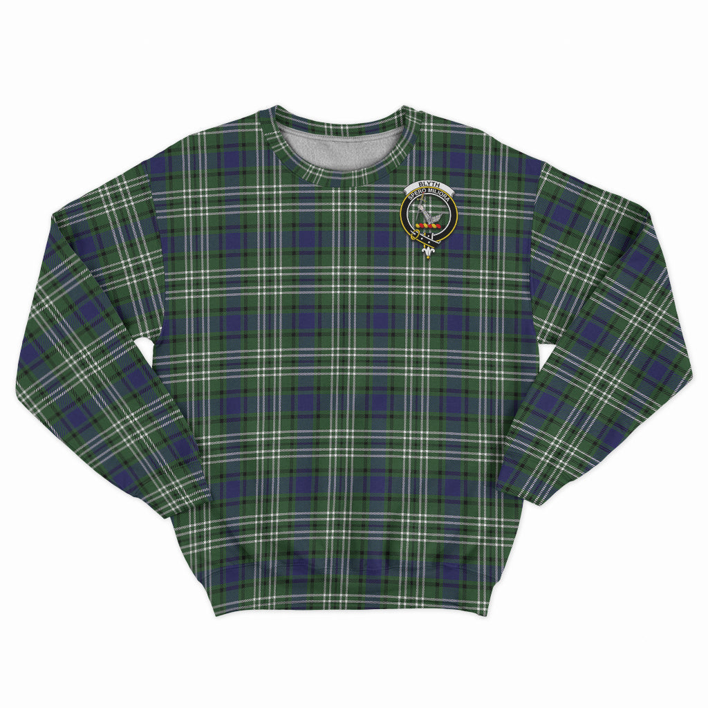 Blyth Tartan Sweatshirt with Family Crest - Tartan Vibes Clothing