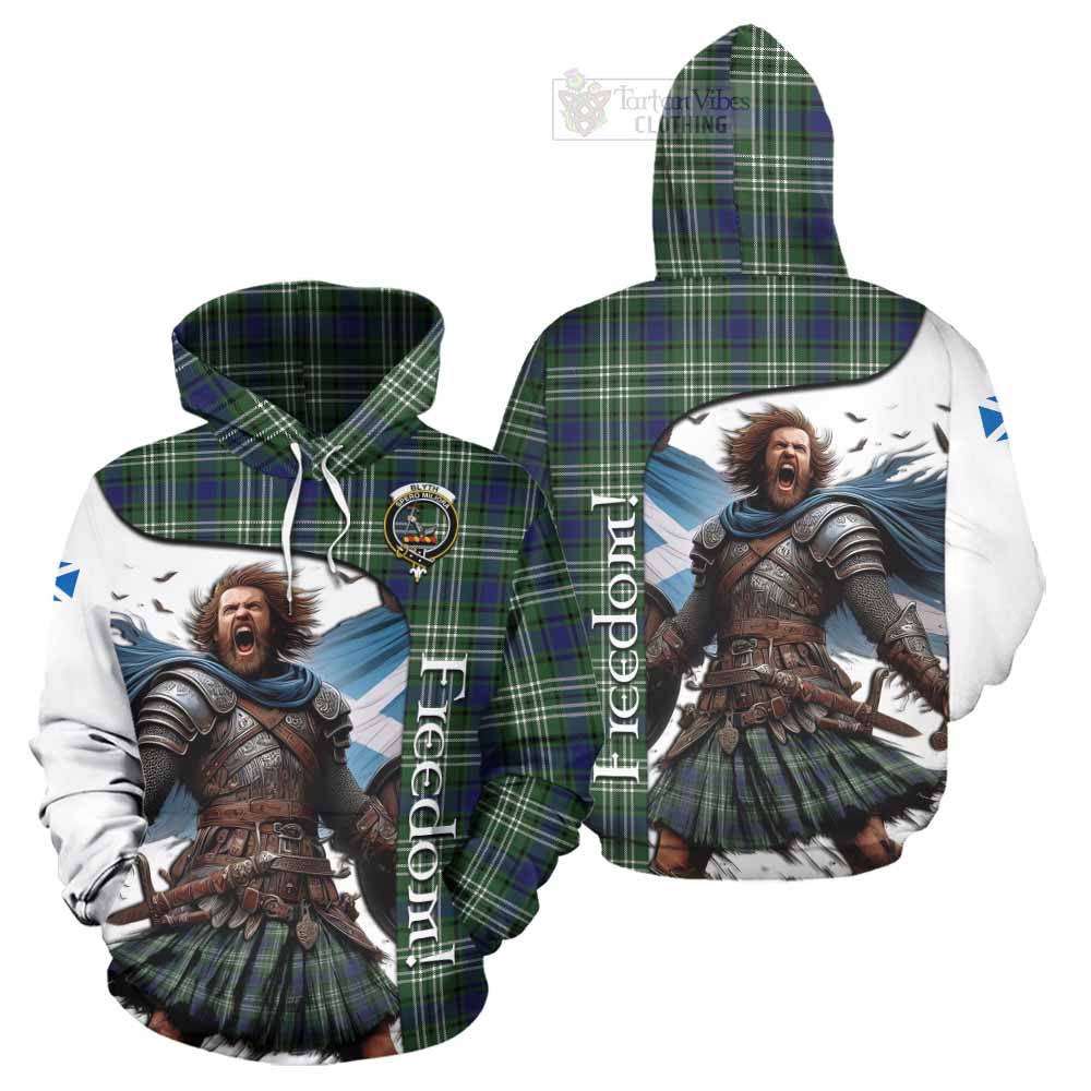 Blyth Crest Tartan Hoodie Inspired by the Freedom of Scottish Warrior - Tartan Vibes Clothing