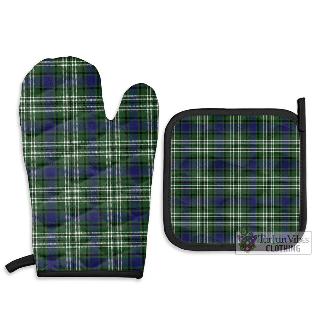 Blyth Tartan Combo Oven Mitt & Pot-Holder Combo 1 Oven Mitt & 2 Pot-Holder Black - Tartan Vibes Clothing