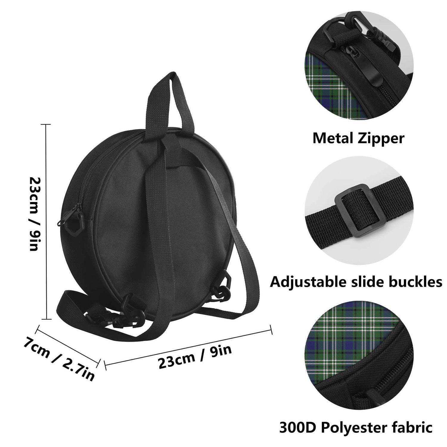 Blyth Tartan Round Satchel Bags - Tartan Vibes Clothing
