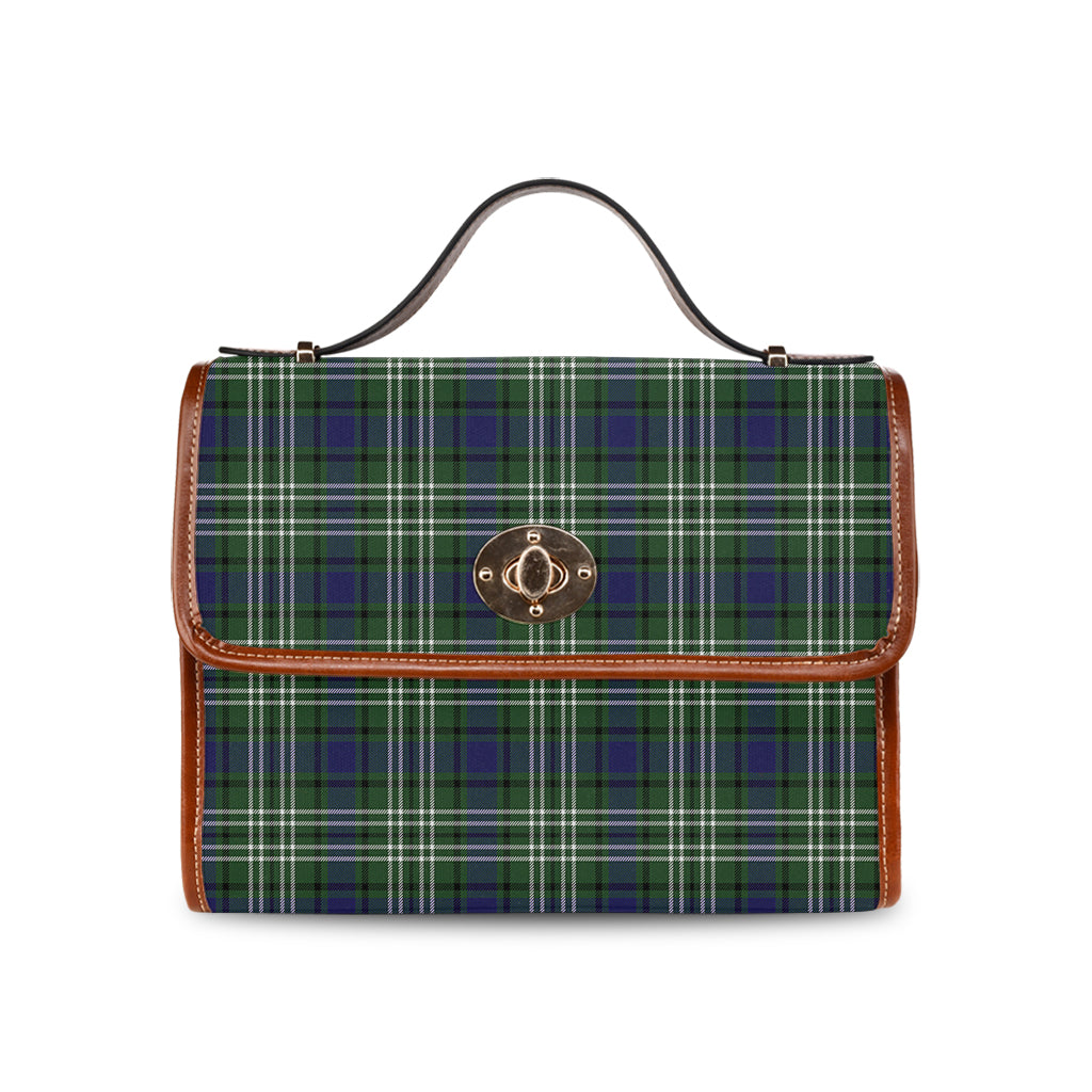 Blyth Tartan Leather Strap Waterproof Canvas Bag - Tartanvibesclothing