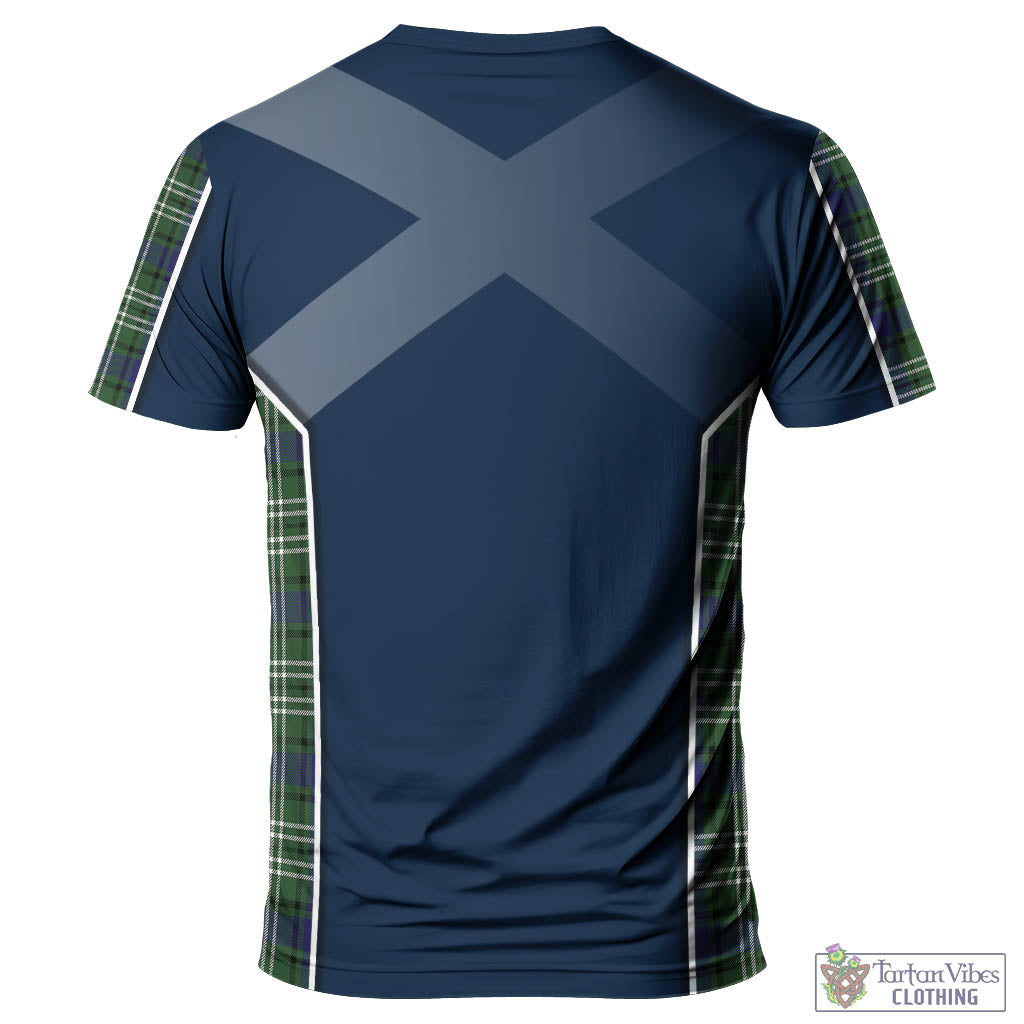 Tartan Vibes Clothing Blyth Tartan T-Shirt with Family Crest and Lion Rampant Vibes Sport Style