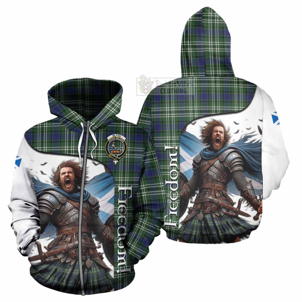 Blyth Crest Tartan Hoodie Inspired by the Freedom of Scottish Warrior Zip Hoodie - Tartan Vibes Clothing