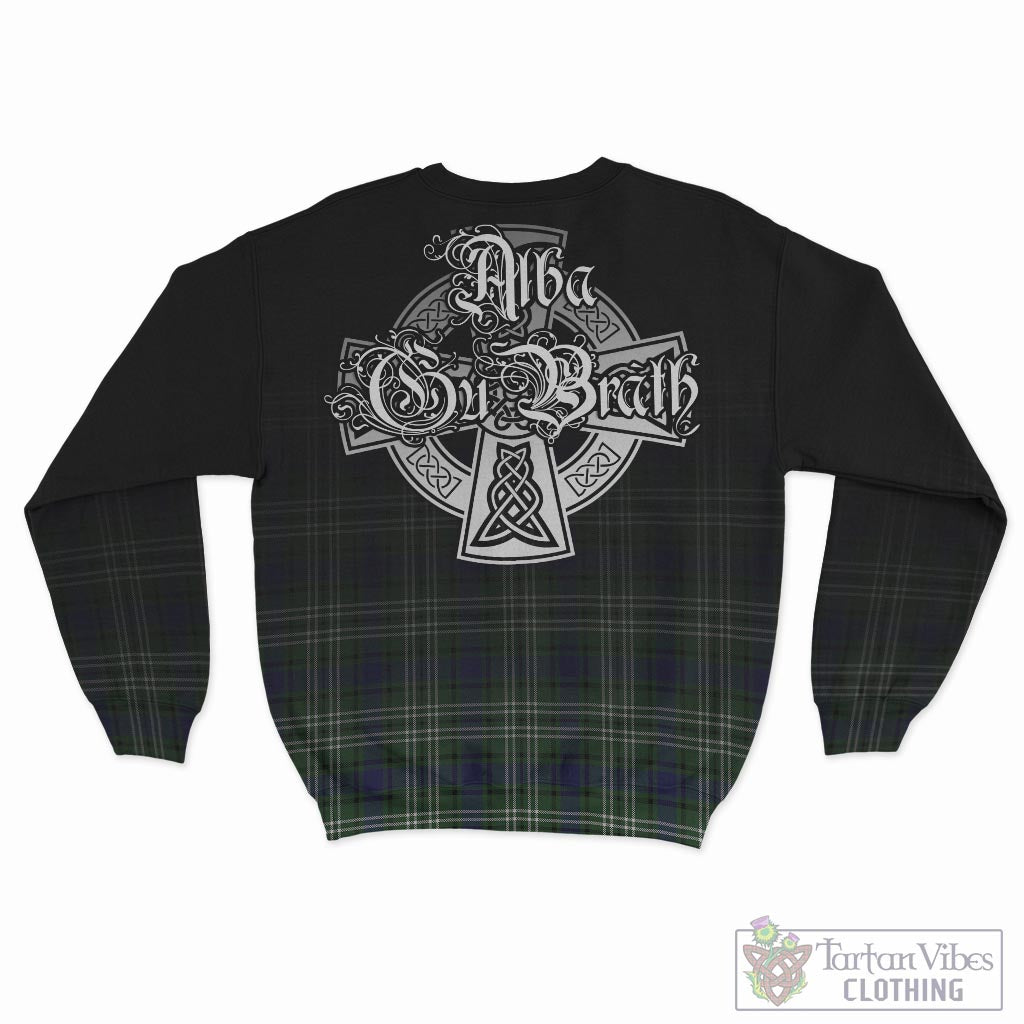 Tartan Vibes Clothing Blyth Tartan Sweatshirt Featuring Alba Gu Brath Family Crest Celtic Inspired