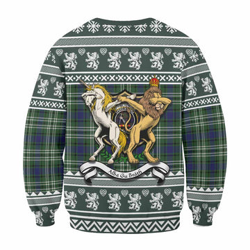 Blyth Clan Tartan Crest Christmas Sweatshirt Coat of Arms Funny Style - Tartan Vibes Clothing