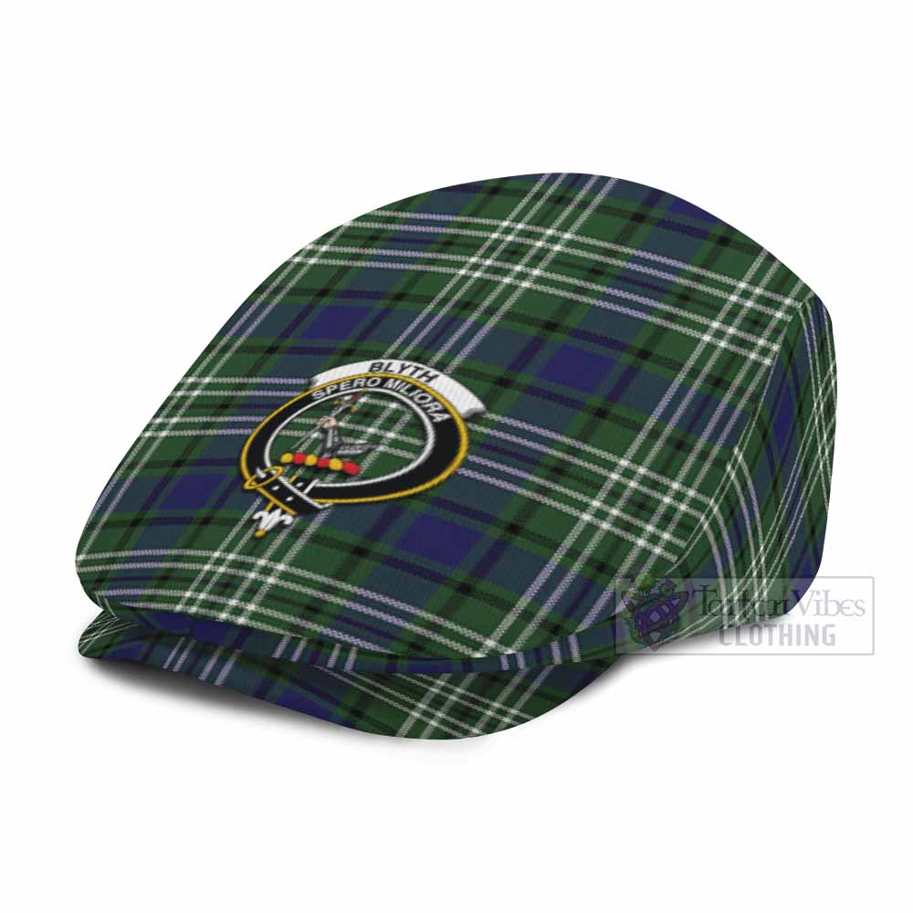 Blyth Family Crest Tartan Jeff Cap, Tartan Flat Cap