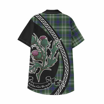 Blyth Family Crest Tartan Kid Hawaiian Shirt Alba Thistle Inspired - Tartan Vibes Clothing